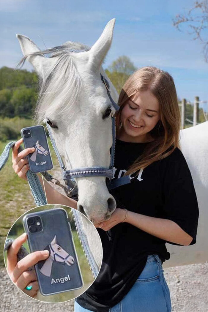 Personalisierte Handyhülle für Reiter - Mein Pferd im Trickfilm – Bild 4