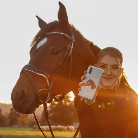 Personalisierte Handyhülle – Dein Pferd als Trickfilm Charackter | Vollblutreiter.de