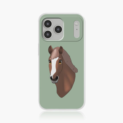 Personalisierte Handyhülle für Reiter - Mein Pferd im Trickfilm