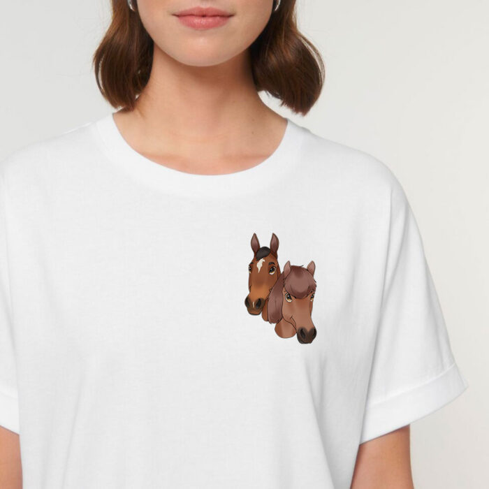personalisiertes-shirt-fuer-reiter-mit-deinem-pferd-als-trickfilm-whiteroom1 individuelles T-Shirt mit deinem Pferd - Trickfilm-Design – Bild 1