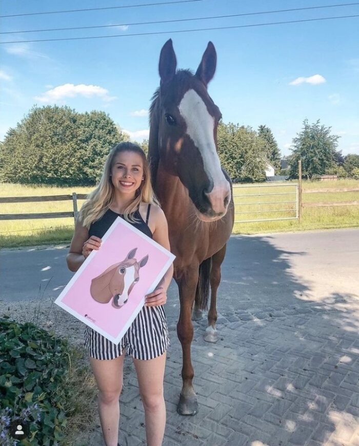 einzigartiges Portrait deines Pferdes - Trickfilm-Design – Bild 2